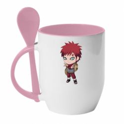 Чашка с ложкой Chibi Gaara - PrintSalon