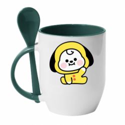Чашка с ложкой Chimmy BT21 - PrintSalon