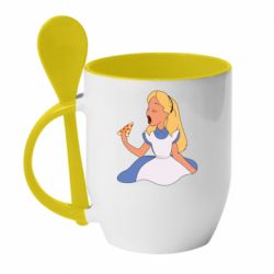 Чашка с ложкой Chinerella Pizza - PrintSalon