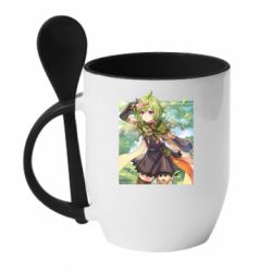 Чашка с ложкой Collei art - PrintSalon