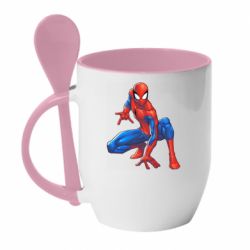 Чашка з ложкою Cool Spider-Man - PrintSalon