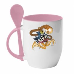 Чашка с ложкой Creepy Hooty - PrintSalon