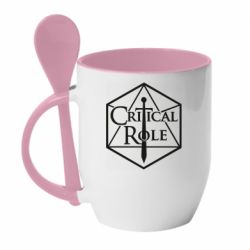 Чашка с ложкой Critical Role - PrintSalon