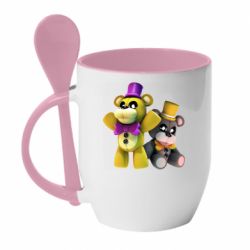 Чашка з ложкою Cute Freddy - PrintSalon