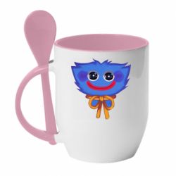 Чашка з ложкою Cute Huggy Wuggy - PrintSalon