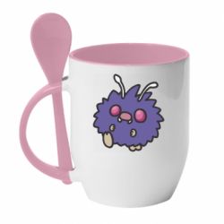 Чашка з ложкою Cute Venonat - PrintSalon