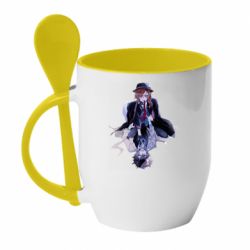 Чашка с ложкой Дазай и Чуя - PrintSalon