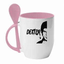 Чашка с ложкой Декстер - PrintSalon