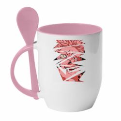 Чашка с ложкой Demon Yuji Itadori - PrintSalon