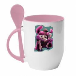Чашка с ложкой Doflamingo - PrintSalon