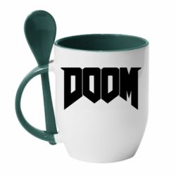 Чашка з ложкою Doom - PrintSalon
