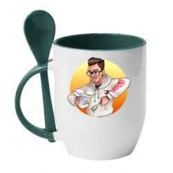 Чашка с ложкой Эдисон: Мамина Перловка - PrintSalon