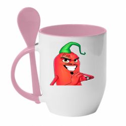 Чашка с ложкой Эдисон Перец - PrintSalon