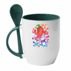 Чашка с ложкой Эдисон - PrintSalon