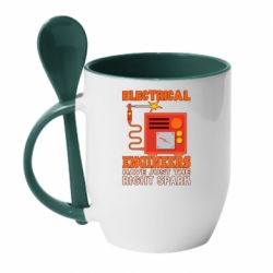 Чашка с ложкой Electrical Engineer - PrintSalon