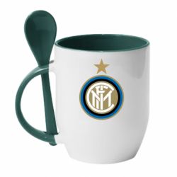 Чашка с ложкой FC Inter Logo - PrintSalon
