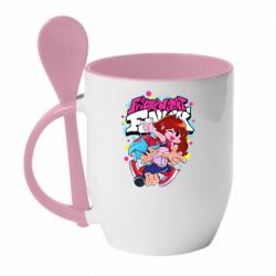 Чашка з ложкою FNF Heroes - PrintSalon