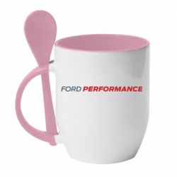 Чашка с ложкой Ford Performance - PrintSalon