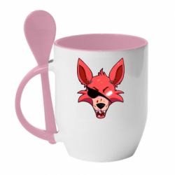 Чашка с ложкой Foxy Animatronic - PrintSalon