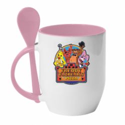 Чашка с ложкой Freddy Pizza - PrintSalon