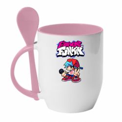 Чашка з ложкою Friday Night Funkin - PrintSalon