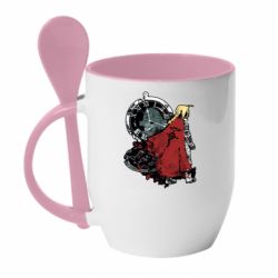 Чашка с ложкой Fullmetal Alchemist: Don't forget - PrintSalon