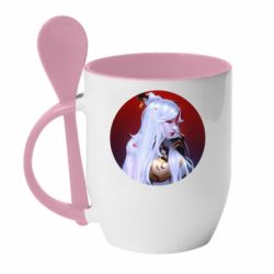 Чашка з ложкою Genshin Impact Ningguang - PrintSalon