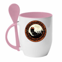 Чашка з ложкою Giant Creatures - PrintSalon