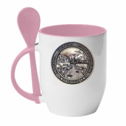 Чашка с ложкой Город герой - Мариуполь - PrintSalon