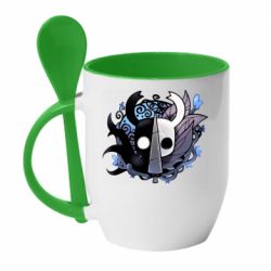 Чашка з ложкою Hollow Knight dead and chewed - PrintSalon