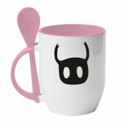 Чашка с ложкой Hollow Knight Mask - PrintSalon