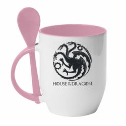 Чашка з ложкою House Of The Dragon Logo - PrintSalon