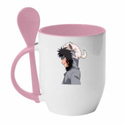 Чашка з ложкою Инузука Кіба та Акамару - PrintSalon