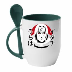 Чашка з ложкою Itachi Art - PrintSalon