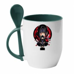 Чашка з ложкою Itachi Uchiha Naruto - PrintSalon