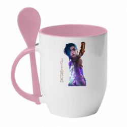 Чашка с ложкой Jinx Arcane - PrintSalon