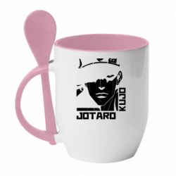 Чашка с ложкой Jotaro Kujo - PrintSalon