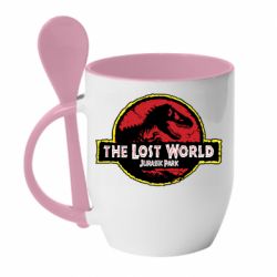 Чашка с ложкой Jurassic Park - PrintSalon