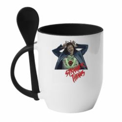 Чашка с ложкой Munson Art - PrintSalon