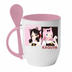 Чашка з ложкою Kaguya girls - PrintSalon