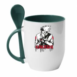 Чашка с ложкой Kakashi - PrintSalon