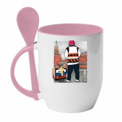 Чашка с ложкой Калуш и рашка - PrintSalon