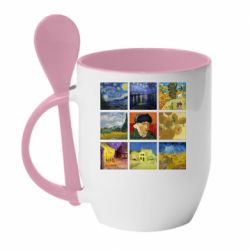 Чашка с ложкой Картины Ван Гога - PrintSalon