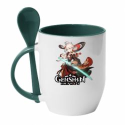 Чашка с ложкой Kazuha - PrintSalon