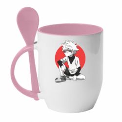 Чашка с ложкой Killua - PrintSalon