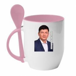 Кружка с керамической ложкой Ким Твое Успокоительное - PrintSalon