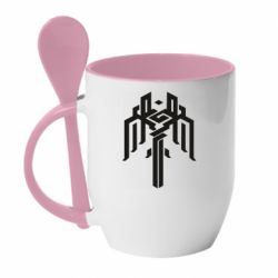 Чашка с ложкой Kirkwall symbol - PrintSalon