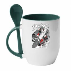 Чашка з ложкою Kisame Hoshigaki Art - PrintSalon