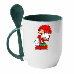 Чашка с ложкой Knuckles the Echidna - PrintSalon
