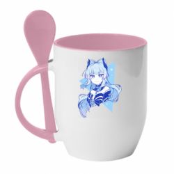 Чашка с ложкой Kokomi art - PrintSalon